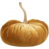 Mars & More Oranžová zamatová dekoratívna tekvica Pumpkin - 28*30*29cm - Mars & More