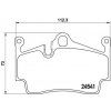 Sada brzdových platničiek kotúčovej brzdy BREMBO P 65 028