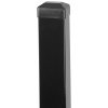 Stĺpik 1800/60x40/1,25 mm, antracit, hranatý, Zn+PVC, RAL7016