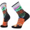 Smartwool Trail Run TC Singletrack Print Crew Orange Rust 42-45