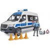 Bruder 2683 MB Sprinter Police so svetelným a zvukovým majákom
