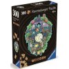 RAVENSBURGER Dřevěné obrysové Kukačkové hodiny 300 dielov