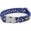 Red Dingo obojok White Spots on Navy veľ. M