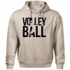 Volleyball nápis - Oversized mikina pánska Moon - kratšia + širšia - M ( Ľadovo sivá )