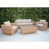 Ratanea Záhradný ratanový nábytok MONACO - prírodná farba - 15mm polguľatý výplet