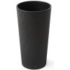 LAMELA, kvetináč LILIA JUMPER – prúžok O 19 cm, výška 36,4 cm, čierny