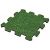 MAX3 Gumová dlažba PUZZLE s umelou trávou 500 x 500 x 25 mm