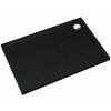 Schedpol Caspar New Black Stone obdĺžniková sprchová vanička so sifónom 120x90 cm čierna 3.2347/C/ST