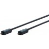 Kábel Toslink audio optický SPDIF prepojovací M/M 1m, ø6.0mm, modrý, ClickTronic
