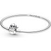PANDORA Disney Moments pevný náramek Stitch kousající do spony náramku 17