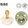 Bibs Colour symetrické cumlíky kaučuk 2 ks Ivory / Sage