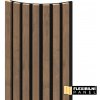 VZORKA - WALL CONCEPT flexi obkladový panel Dub Livingstone tabakový, čierny filc + MDF, 240x135x17 mm