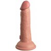Realistický vibrátor s prísavkou z dvojitého silikónu Pipedream King Cock Nice Guy (18 cm)