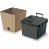 Kvetináč Prosperplast FURU SQUARE LOW ECO WOOD 30 cm naturo