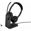 Bezdrôtové slúchadlá Jabra Evolve2 55 LINK380A MS Stereo STAND (25599-999-989)