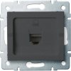 Kanlux LOGI Dátová zásuvka RJ45Cat 5e Jack - grafitová 25285