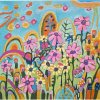 Poď sa hrať, Silvia Sochuláková,originálny,ručne maľovaný obraz M (do veľkosti 65x65cm) Viac farieb