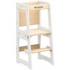Učiaca veža 3v1 Mooby 35 naturálna / biela