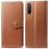 VSETKONAMOBIL 33162 LEATHER BUCKLE Peňaženkový obal Sony Xperia 10 III hnedý