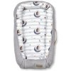 KLUPS Hniezdo pre bábätko Velvet Retro Moon Hedgehog grey 80x45cm KOKCP3_80X45