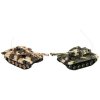 Teddies Tank RC 2 ks 25cm tank battle+time pack 27MHZ a 40MHz kamufláž so zvukom a svetlom