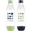 Fľaša SodaStream FUSE 2x 1 l, zelená/čierna