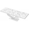 Luxusný rozkladací jedálenský stôl VIVA PRINT mramor viac farieb Marble white