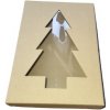 Krabica s okienkom 20x15x5cm VIANOCE/STROMČEK 25 párov Hnedá
