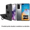 Multifunkčné magnetické púzdro Luxria Ring pre Huawei - Čierne pre Huawei: P40
