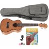 Cascha HH 2036 Concert Mahogany Ukulele Bundle