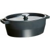 Pyrex Liatinový kastról s pokrievkou 33 x 25 cm, sivá, 6 l