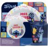 Disney Stitch (Aloha) raňajkový set plastový 5ks