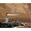 zuty Zuty - Maľovanie Podľa Čísel - Maják Na Výbežku Na Hnedom Pozadí (D. Rusty Rust), 40X50 Cm, Plátno (8596530178484)
