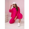 Kesi Bavlnený set Bessy - mikina + tepláky Farba: Ružová - tmavo, Veľkosť: UNI