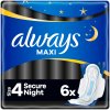 Always Maxi Night nočné hygienické vložky s krídelkami 6 ks