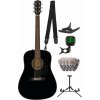 Fender CD-60S Dreadnought WN Deluxe SET Black Akustická gitara