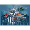 ForWall Výpredaj - Detská fototapeta Planes - firefighting squad papier 368 x 254 cm