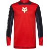 Detský cyklistický dres FOX Yth Defend LS Jersey Elevated - fluorescent red 126-136