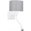 Candellux LED Flexibilné svietidlo POLO 1xE27/40W+LED/2W 230V biela CA0249 + záruka 3 roky zadarmo + záruka 3 roky zadarmo