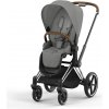 Cybex Platinum CYBEX Priam Športový kočík mirage grey 2024 chrome with brown details