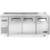 Stůl chladící, třídveřový, s bočním agregátem, 1800x600x850 mm | HENDI, Kitchen Line inox