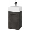 Dreja Skrinka pod umývadlo HOST SZD 35 - D16 Tmavý betón / Úchytka T06 / D16 Tmavý betón / Levé