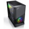 EVOLVEO M5, case mATX, průhledná bočnice, černá CAEM5