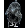 Beling Detská lampa, kura-porg, 7 farebná QS426