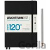 Leuchtturm1917 Zápisník 120G Black A5 bodkovaný