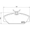 BREMBO Sada brzdových platničiek kotúčovej brzdy P68027