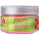 Dermacol Aroma Ritual Juicy telový peeling Rhubarb & Strawberry 200 g