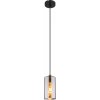 Globo Lighting Olly závesné svietidlo 1x25 W čierna-dymová 21002H