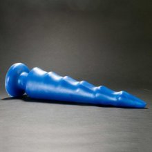 Topped Toys Spike 105 Blue Steel prémiové silikónové dildo 38 x 8,4 cm