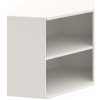 Hobis - Policová skriňa Strong, 80x76,8x40 cm, biela - bez dverí - policová rohová